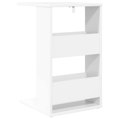 vidaXL Beistelltisch Weiß 40 x 35 x 60,5 cm Holzwerkstoff