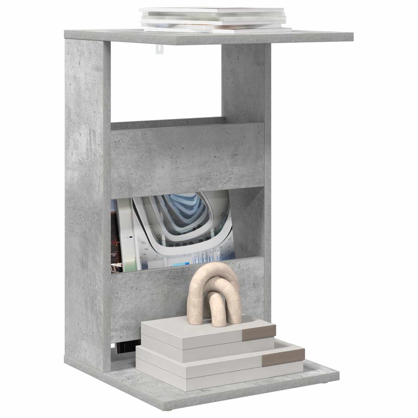 Beistelltisch Beton Grau 40 x 35 x 60,5 cm Holzwerkstoff
