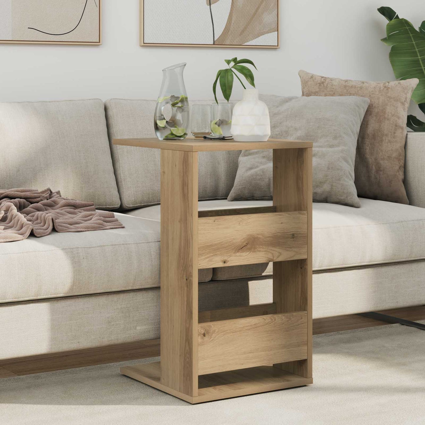 vidaXL Beistelltisch Artisan-Eiche 40 x 35 x 60,5 cm Holzwerkstoff