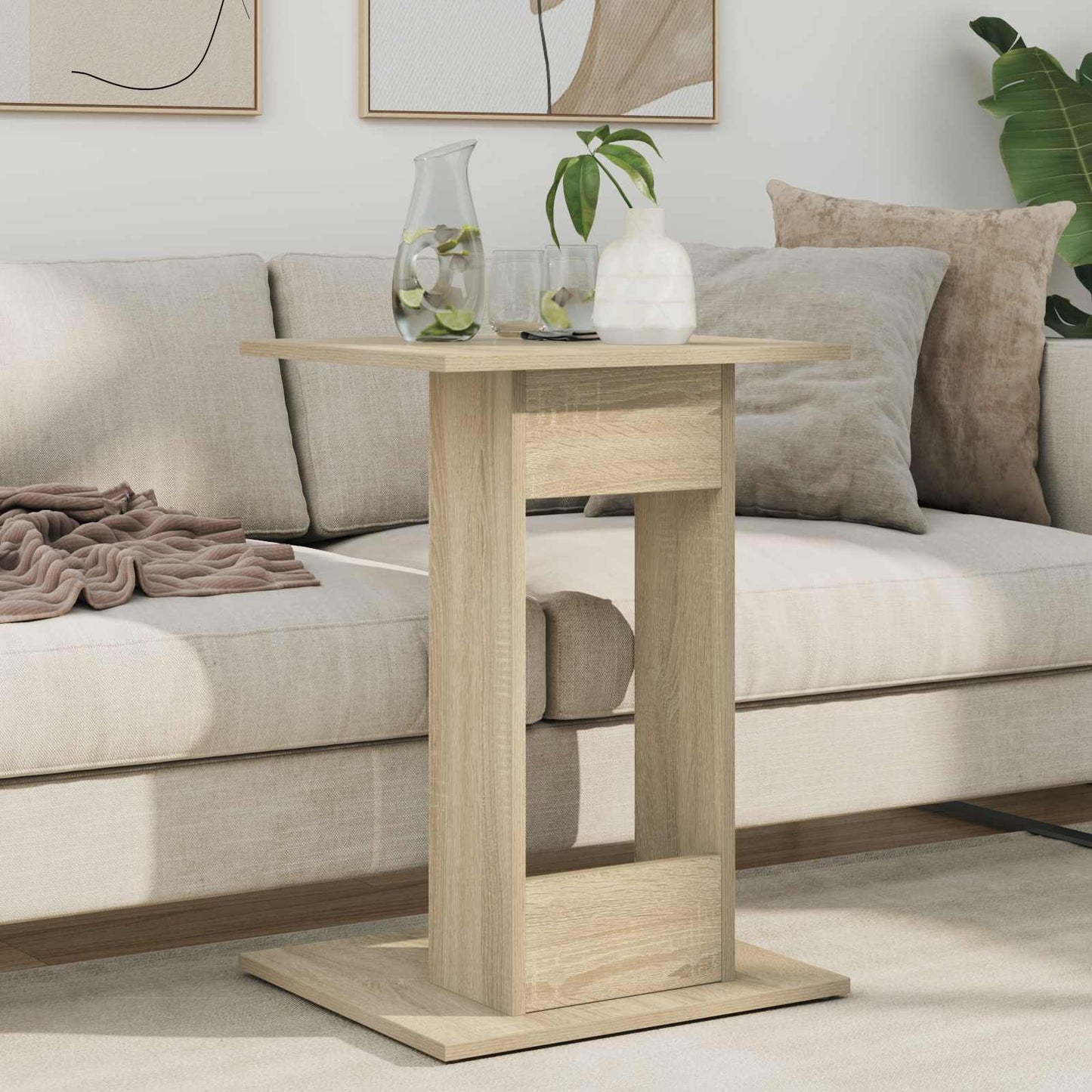 vidaXL Beistelltisch Sonoma-Eiche 45 x 40 x 62,5 cm Holzwerkstoff