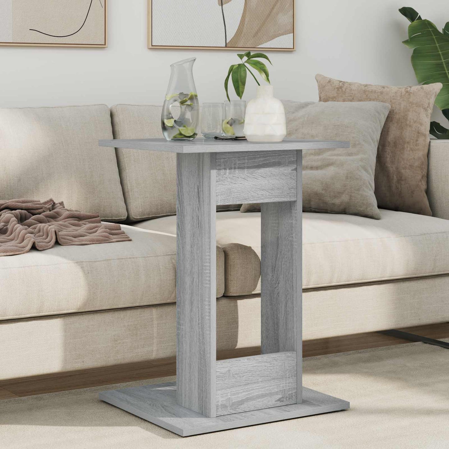 vidaXL Beistelltisch Graues Sonoma 45 x 40 x 62,5 cm Holzwerkstoff