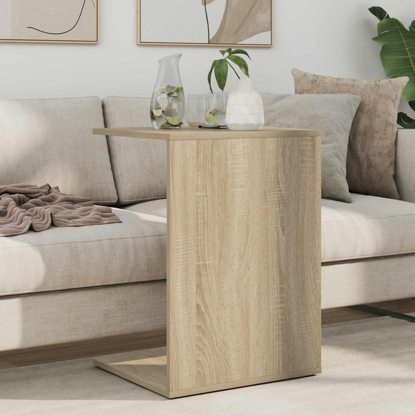 vidaXL Beistelltisch Sonoma-Eiche 45 x 40 x 62,5 cm Holzwerkstoff