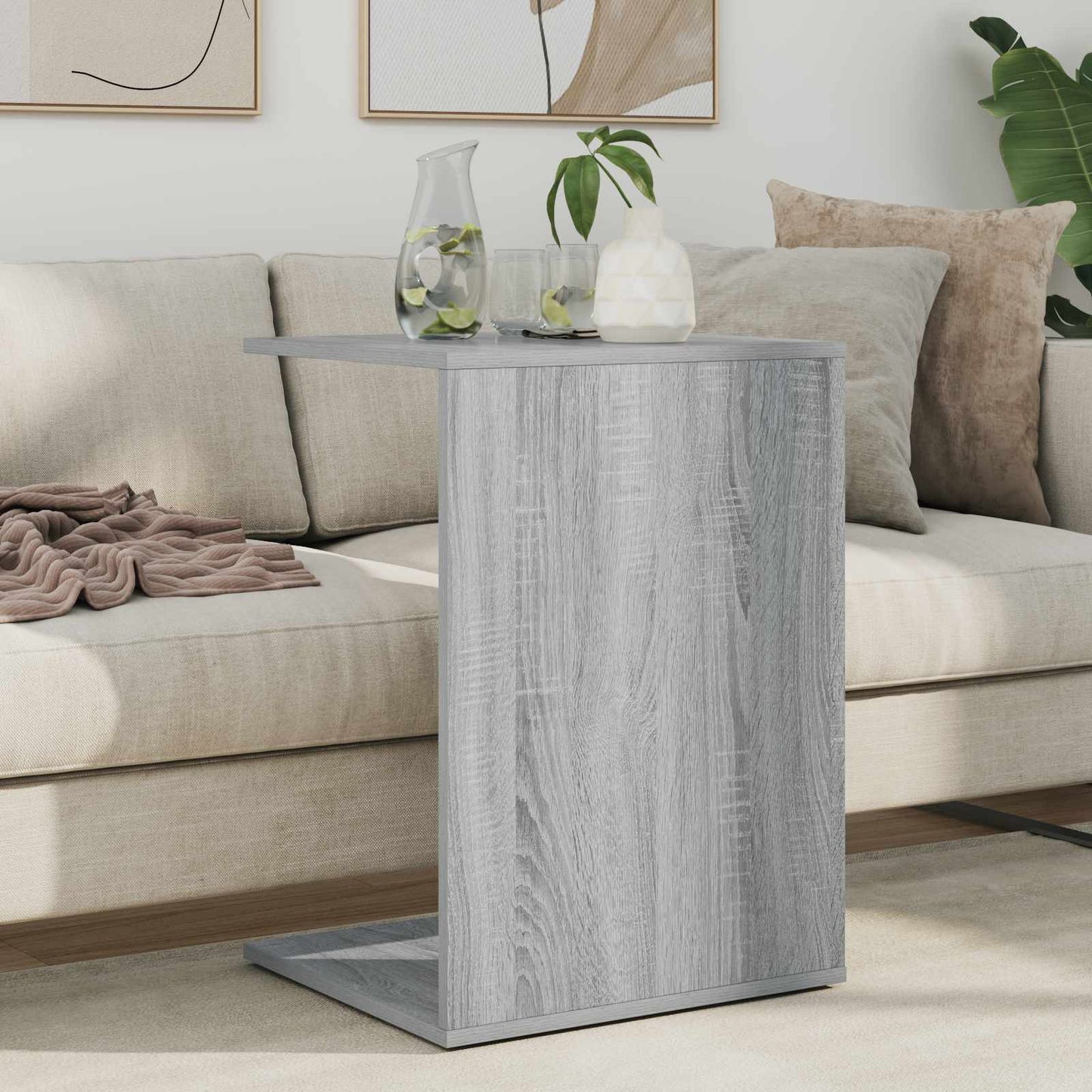 vidaXL Beistelltisch Graues Sonoma 45 x 40 x 62,5 cm Holzwerkstoff