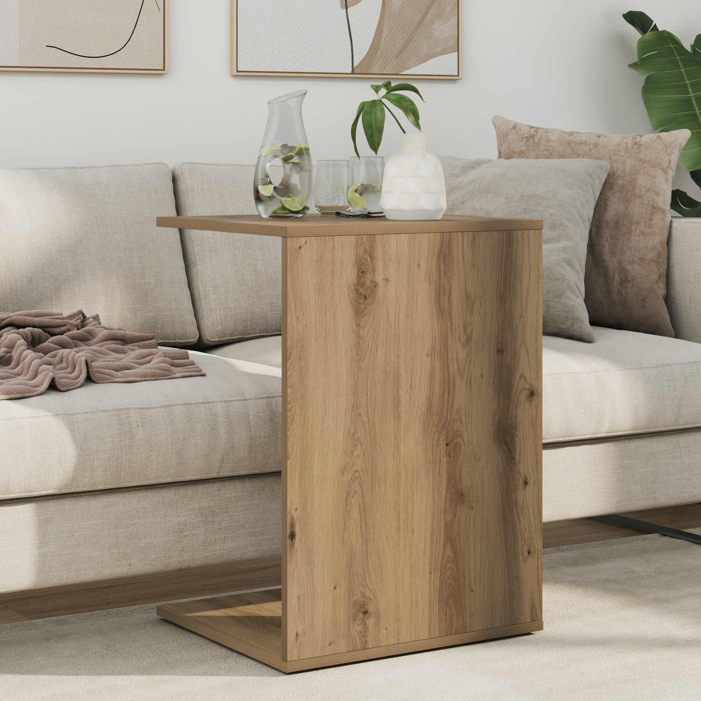vidaXL Beistelltisch Artisan-Eiche 45 x 40 x 62,5 cm Holzwerkstoff