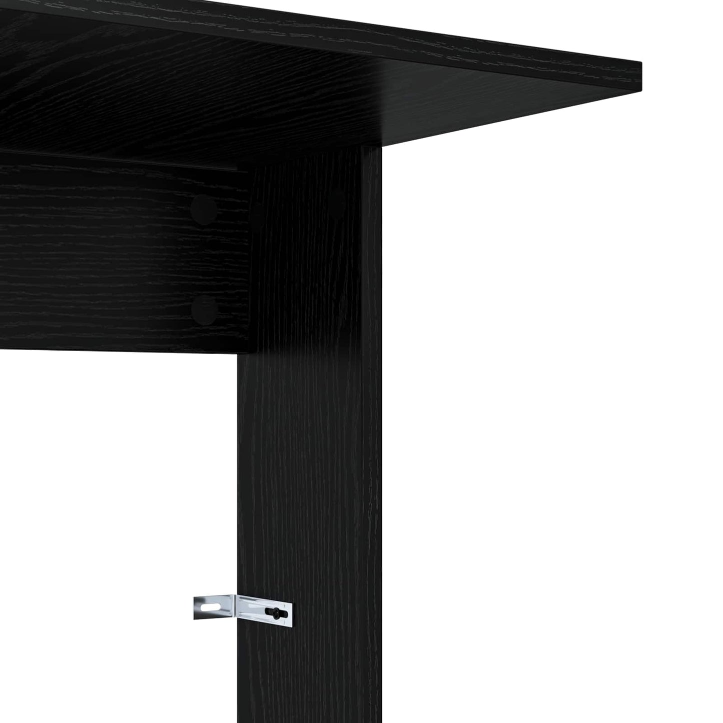 vidaXL Beistelltisch Schwarz Eichen-Optik 40 x 38 x 62,5 cm