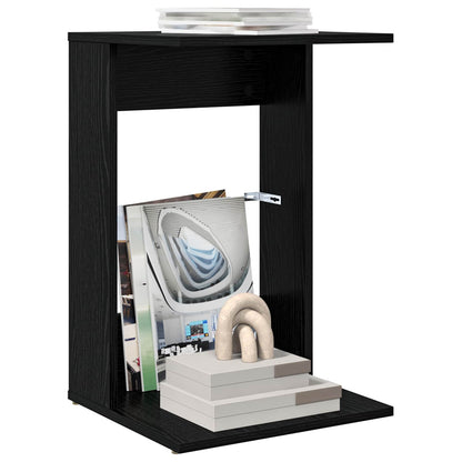 vidaXL Beistelltisch Schwarz Eichen-Optik 40 x 38 x 62,5 cm