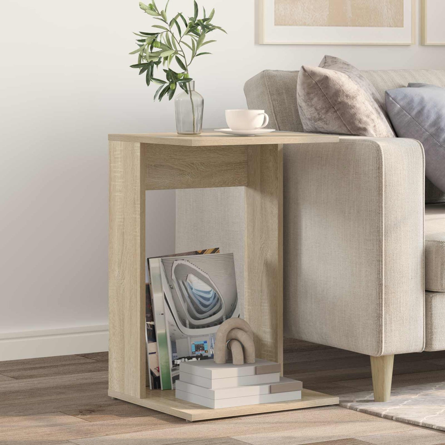 vidaXL Beistelltisch Sonoma-Eiche 40 x 38 x 62,5 cm Holzwerkstoff