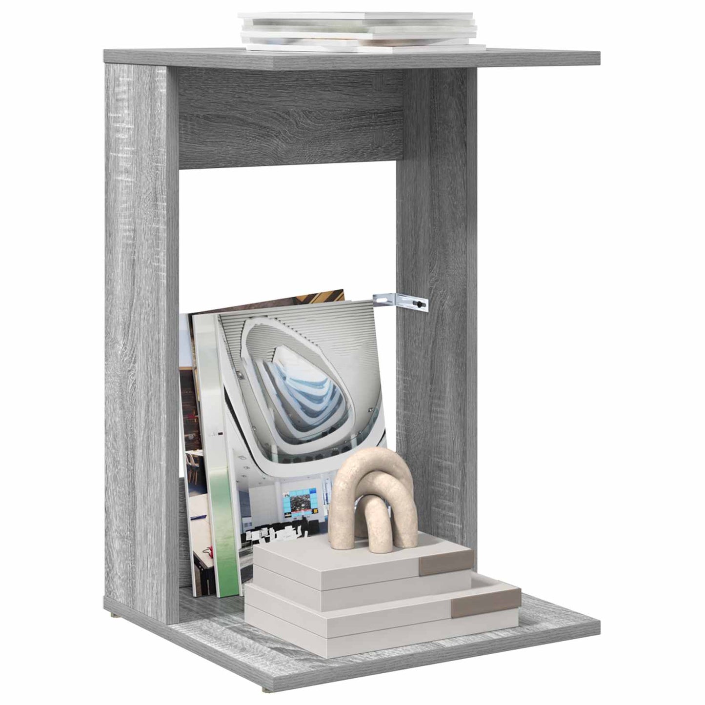vidaXL Beistelltisch Graues Sonoma 40 x 38 x 62,5 cm Holzwerkstoff