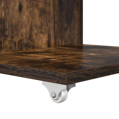 vidaXL Table d'appoint Chêne fumé 40 x 35 x 60 cm Bois d'ingénierie