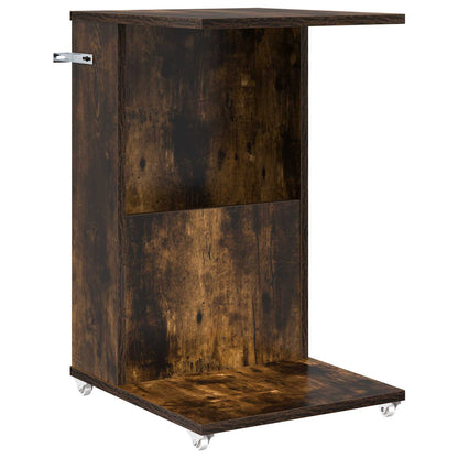vidaXL Table d'appoint Chêne fumé 40 x 35 x 60 cm Bois d'ingénierie