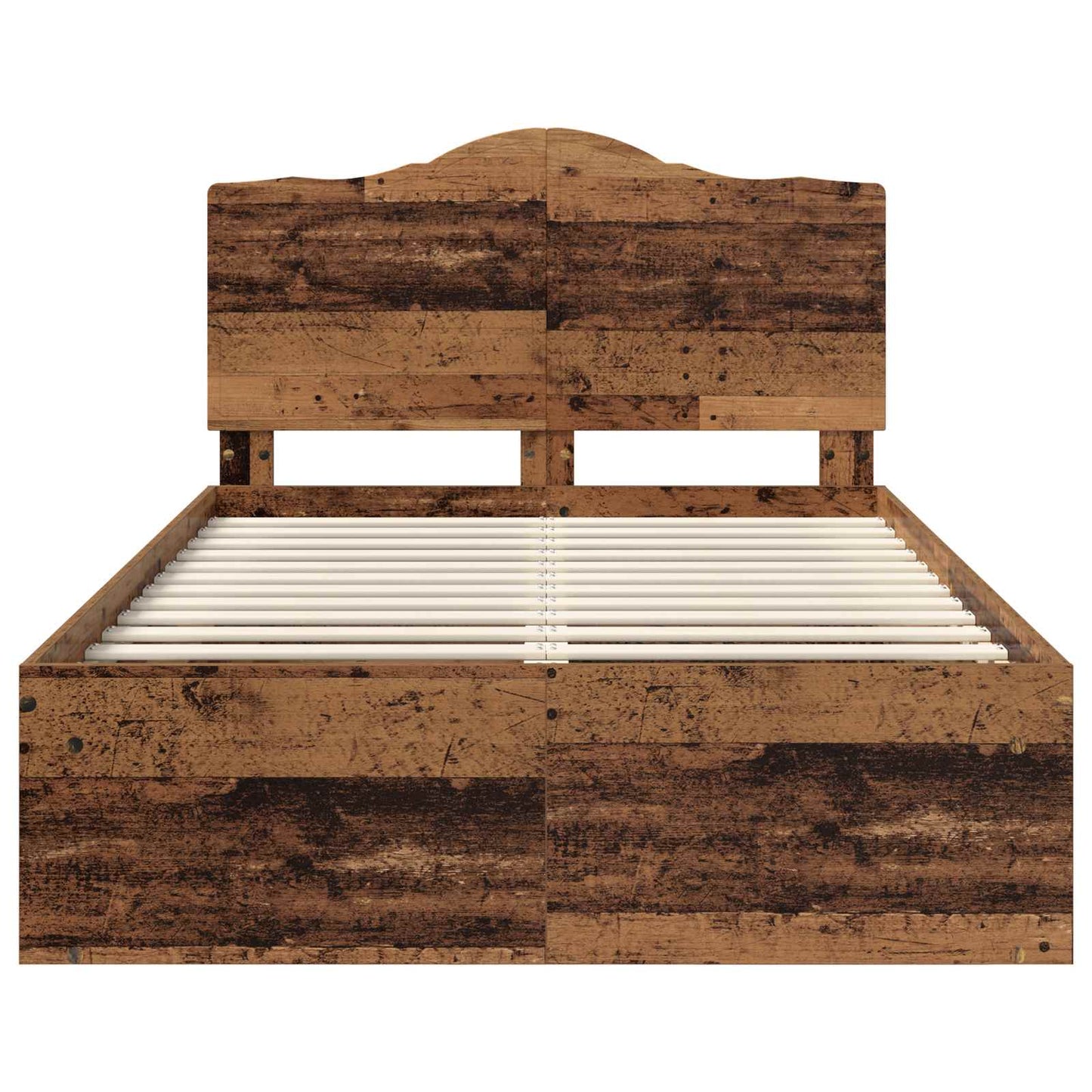 Bettrahmen Altholz 135 x 190 cm Massives Kiefernholz