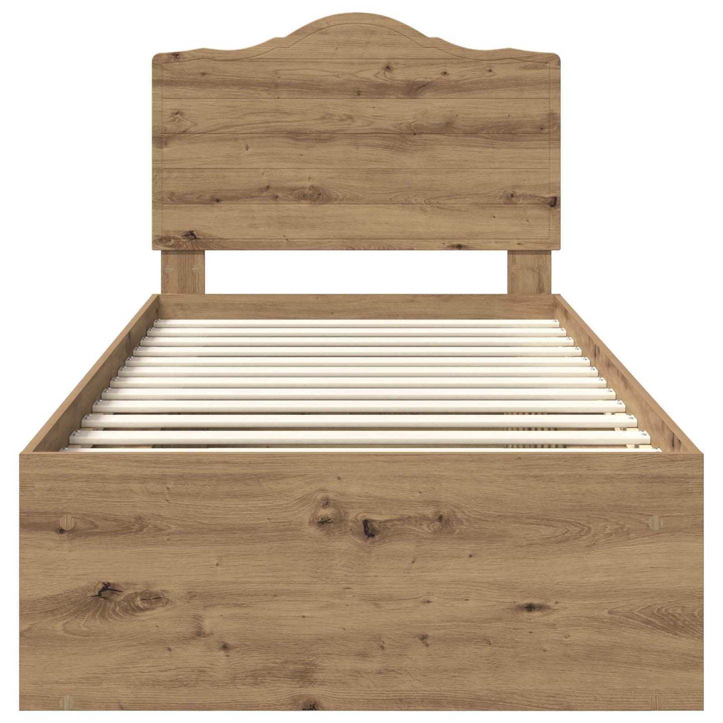 Bettrahmen Kunsthandwerk Eiche 90 x 200 cm Massives Kiefernholz