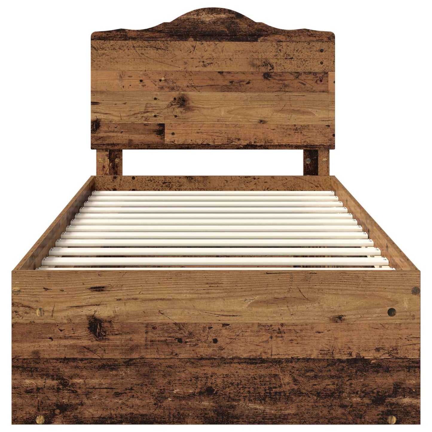 Bettrahmen Altholz 75 x 190 cm Massives Kiefernholz