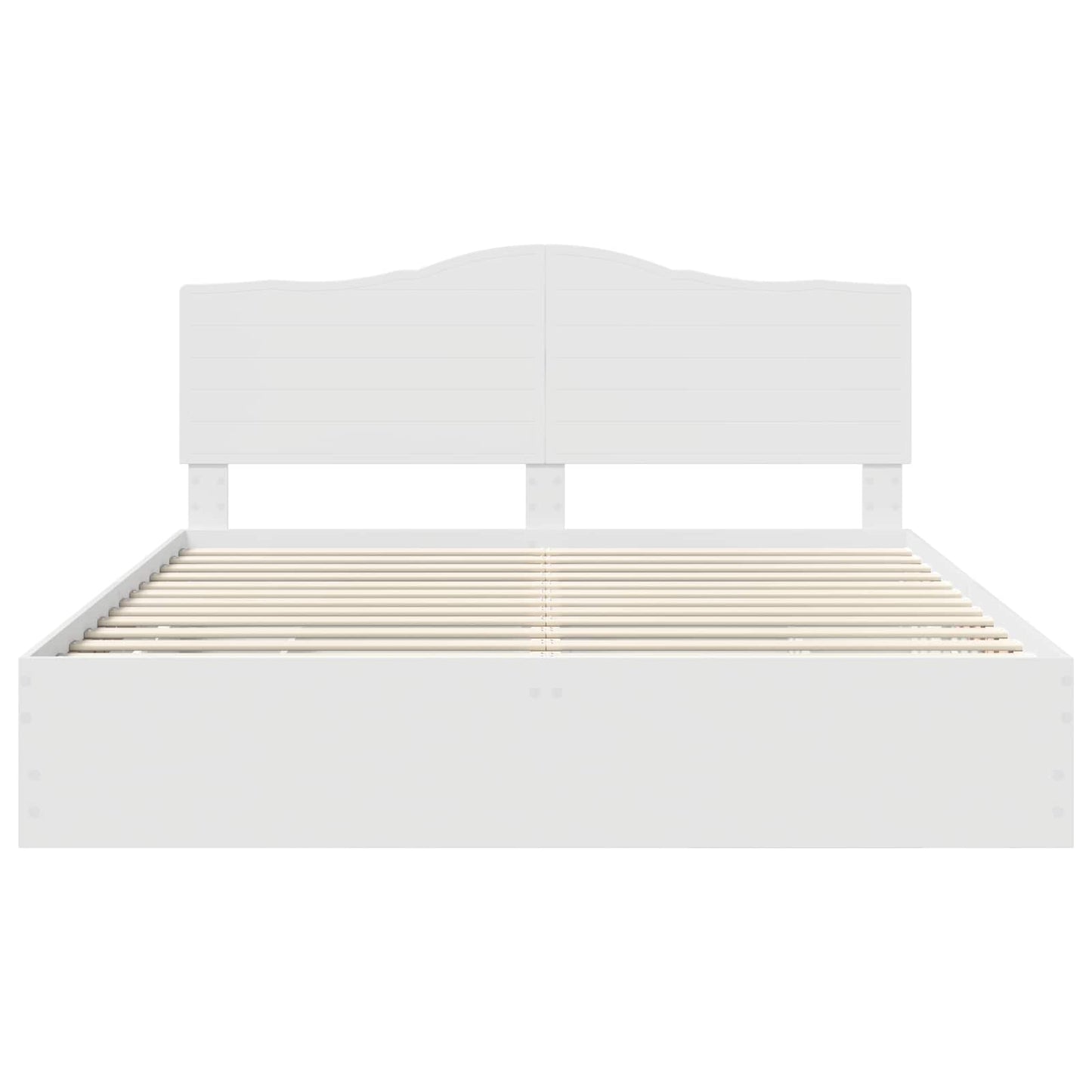 vidaXL Bettrahmen mit Schubladen Weiß 200 x 200 cm Ingenieurs Holz