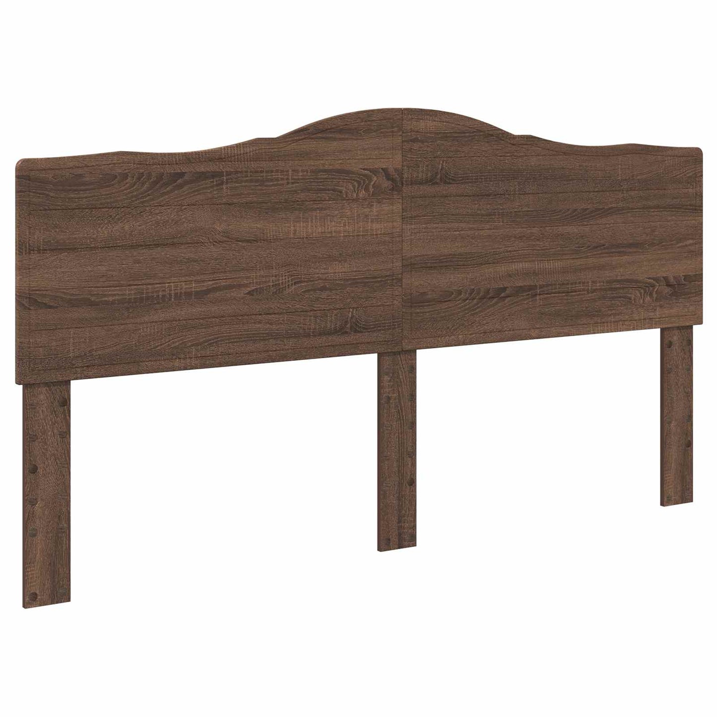 vidaXL Bettrahmen Braun Eichen-Optik 200 x 200 cm Ingenieurs Holz