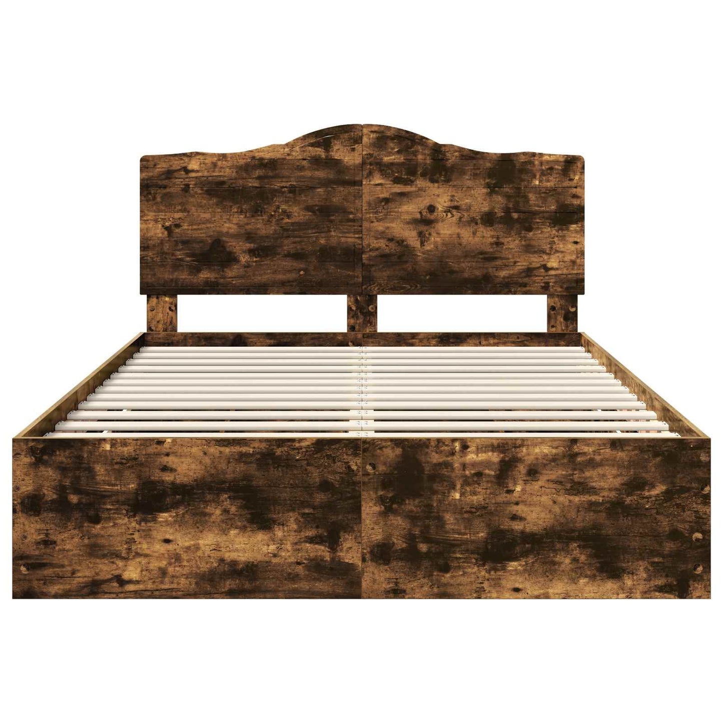 Bettrahmen Geräucherte Eiche 150 x 200 cm Ingenieurs Holz