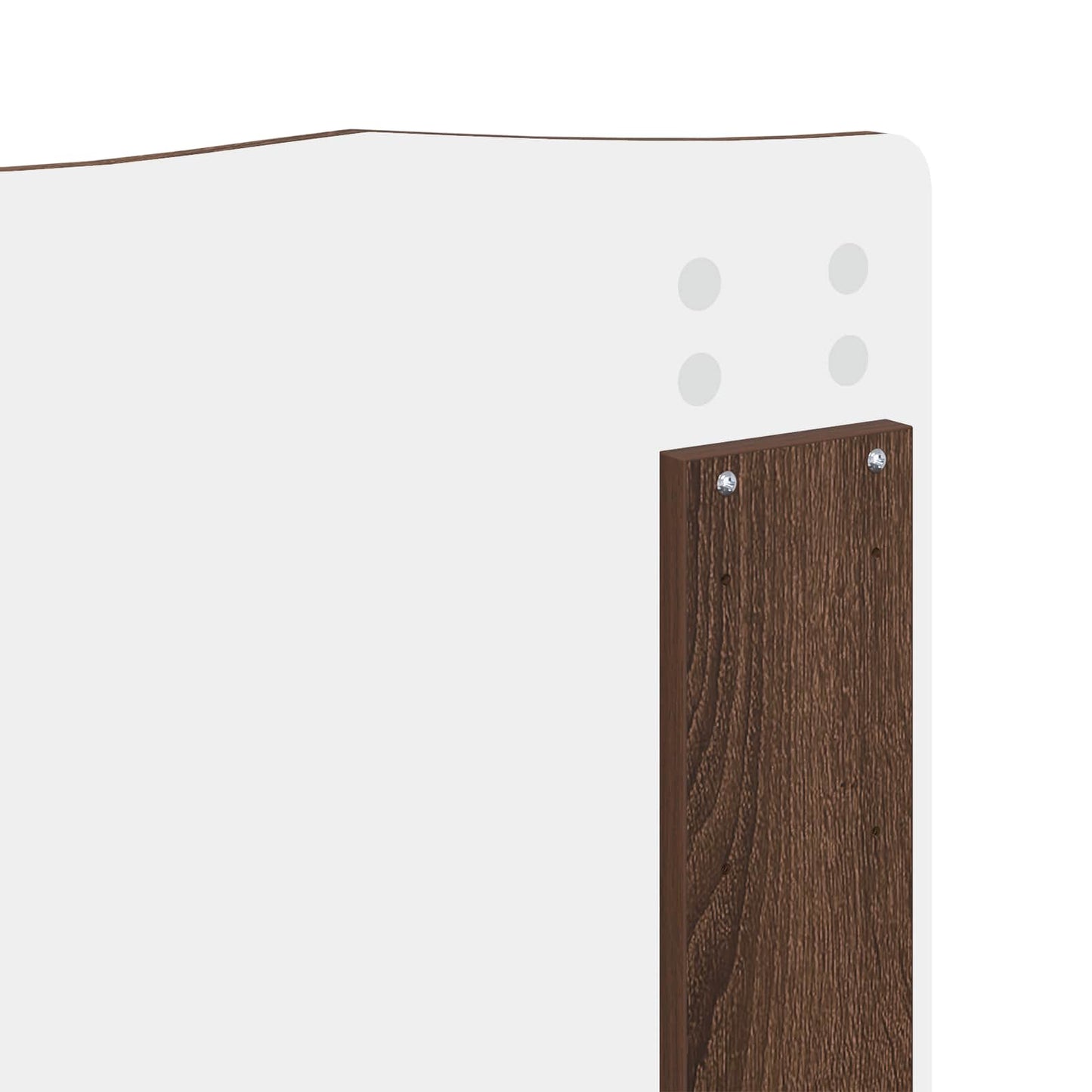 vidaXL Bettrahmen Braun Eichen-Optik 140 x 190 cm Ingenieurs Holz