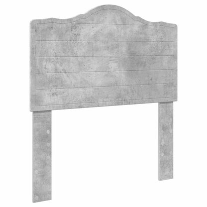 vidaXL Bettrahmen mit Kopfteil Beton Grau 90 x 200 cm Ingenieurs Holz