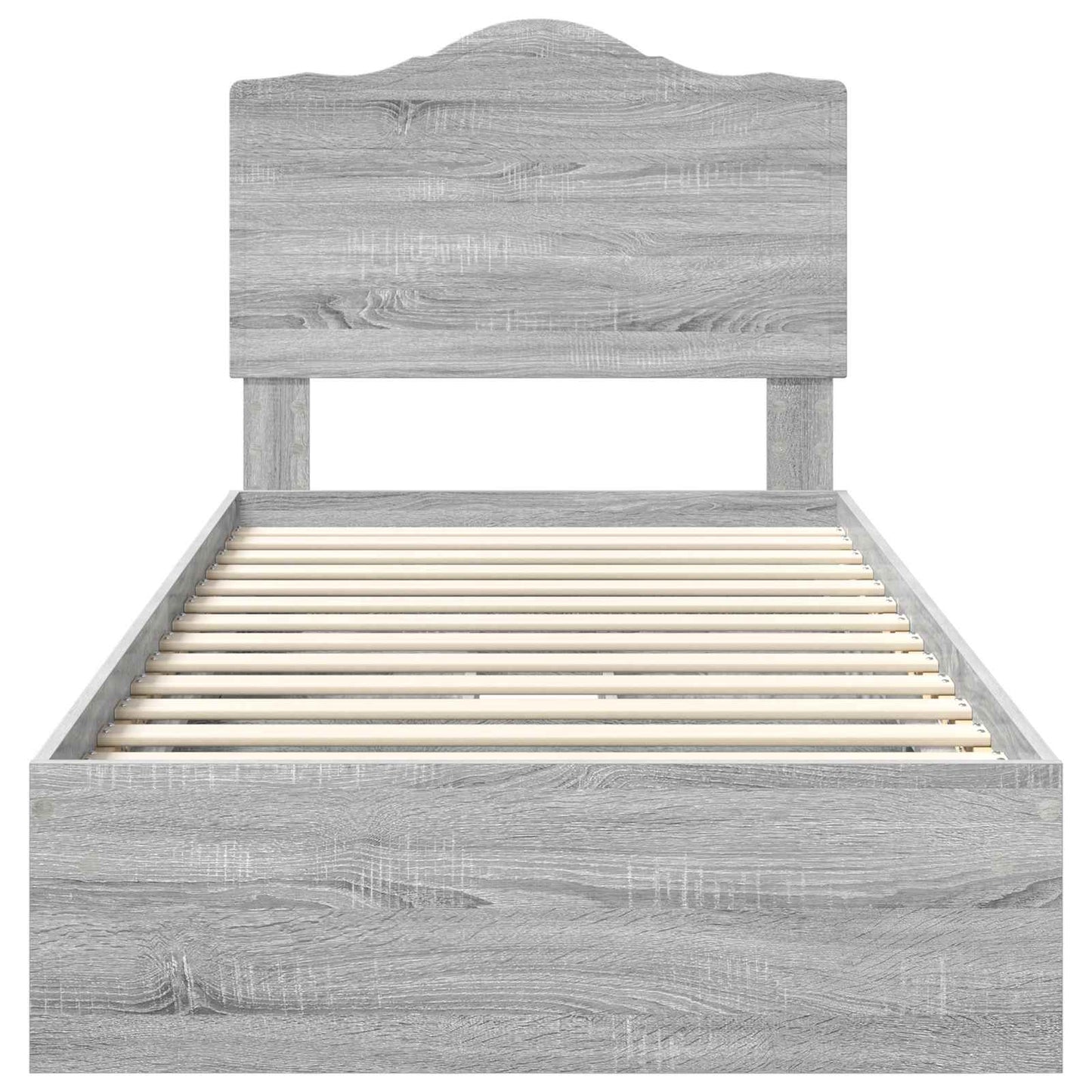 Aufbewahrungsbett Graues Sonoma 75 x 190 cm Holzwerkstoff