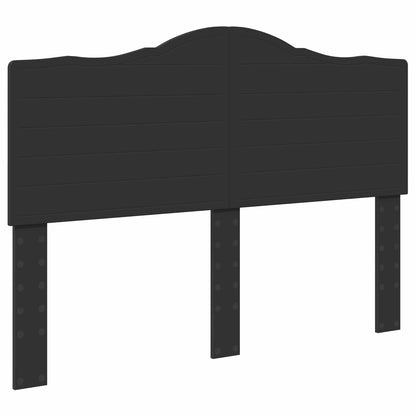 vidaXL Bettrahmen mit Kopfteil Schwarz 160 x 200 cm Holzwerkstoff