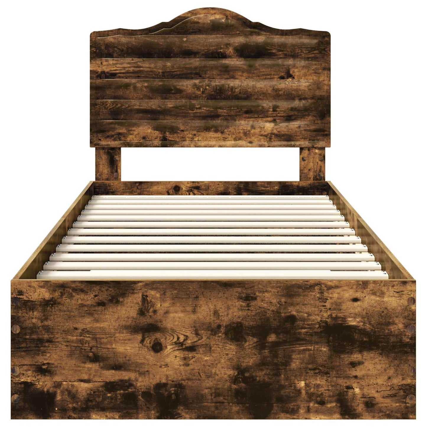 Bettrahmen Geräucherte Eiche 90 x 200 cm Holzwerkstoff