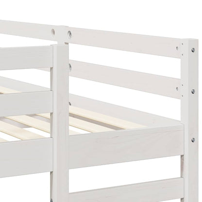 Dreifach Etagenbettrahmen Weiß 200 x 200 cm