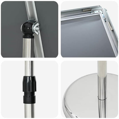 Messestände Silber 25 x 25 x 125 cm Aluminium