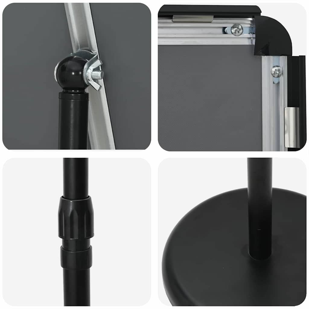 Messestände Schwarz 25 x 25 x 125 cm Aluminium