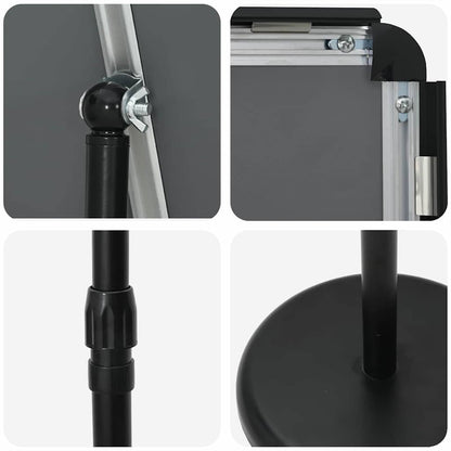 Messestände Schwarz 25 x 25 x 125 cm Aluminium