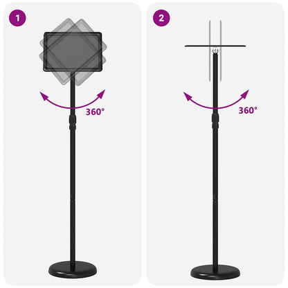 Messestände Schwarz 25 x 25 x 125 cm Aluminium