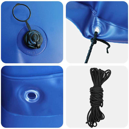 Winter Pool Kissen Blau Ø 220 x 140 cm PVC