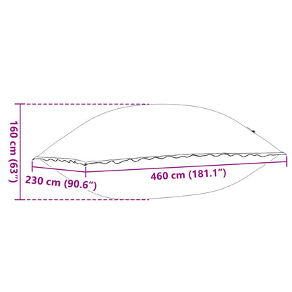 Winter Pool Kissen Blau 460 x 230 x 160 cm PVC