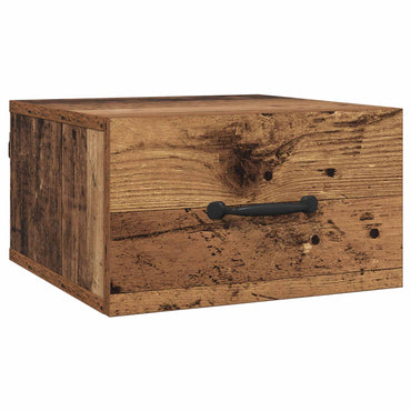 vidaXL Nachttisch mit Schubladen Altholz 35 x 35 x 20 cm Holzwerkstoff