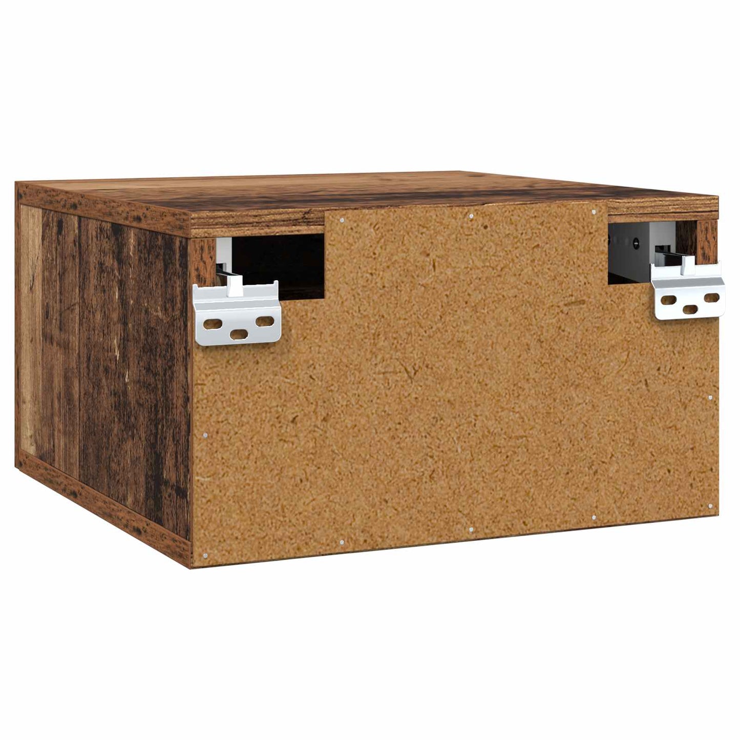 Nachttisch mit Schubladen Altholz 35 x 35 x 20 cm Holzwerkstoff