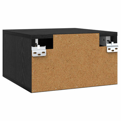 Nachttisch Schwarz Eichen-Optik 35 x 35 x 20 cm Holzwerkstoff