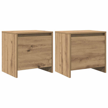 vidaXL Nachttisch Kunsthandwerk Eiche 45 x 34 x 44,5 cm Holzwerkstoff