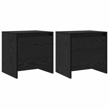 vidaXL Nachttisch Schwarz Eichen-Optik 45 x 34 x 44,5 cm Holzwerkstoff