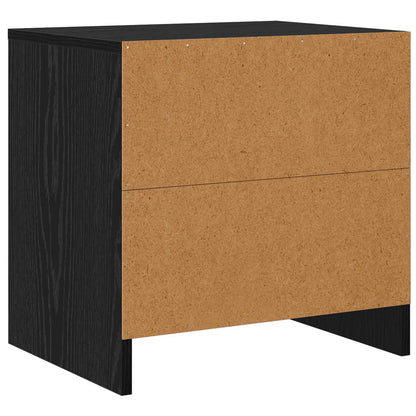 vidaXL Nachttisch Schwarz Eichen-Optik 45 x 34 x 44,5 cm Holzwerkstoff