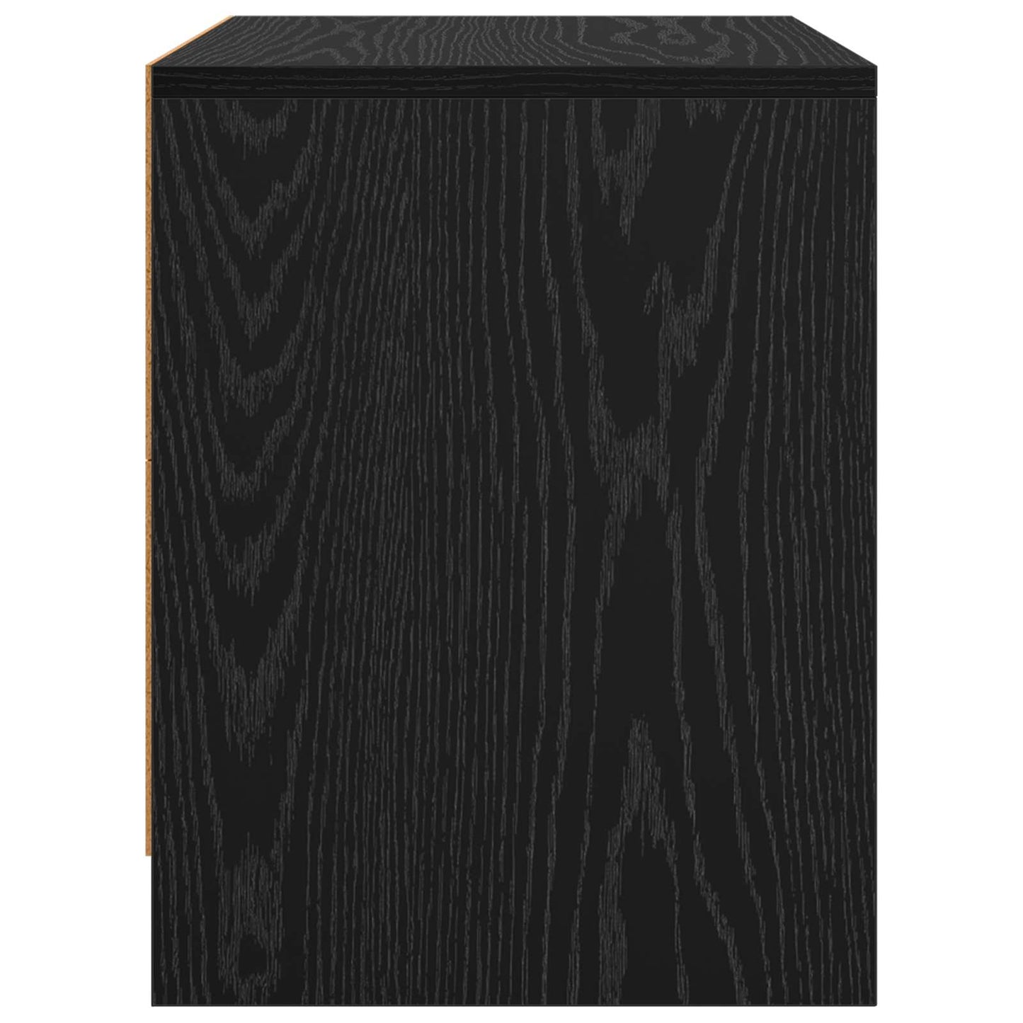 vidaXL Nachttisch Schwarz Eichen-Optik 45 x 34 x 44,5 cm Holzwerkstoff
