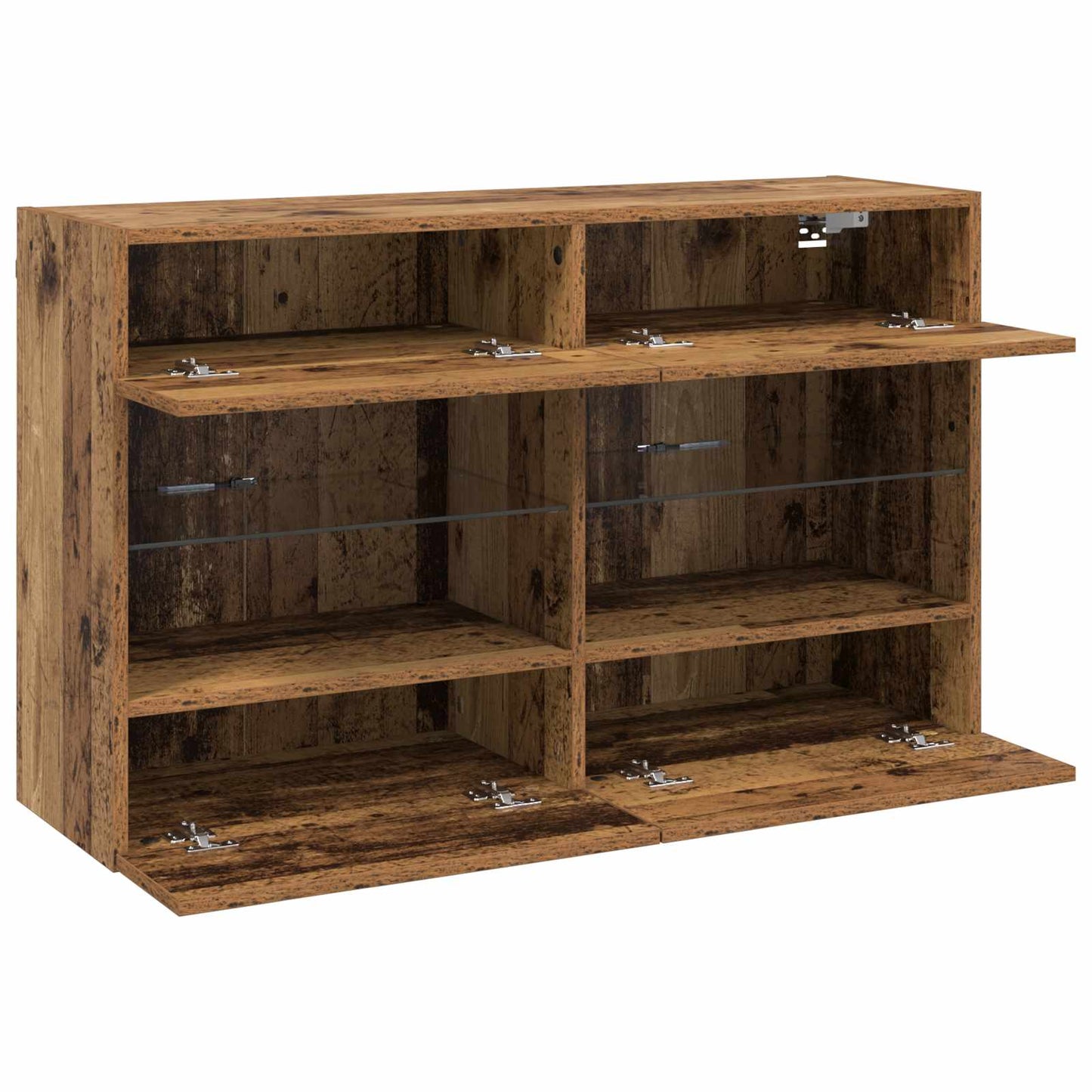 vidaXL TV-Wandschrank Altholz 98,5 x 30 x 60,5 cm Holzwerkstoff