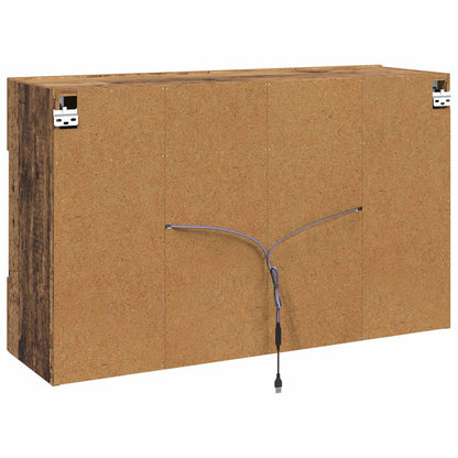 vidaXL TV-Wandschrank Altholz 98,5 x 30 x 60,5 cm Holzwerkstoff