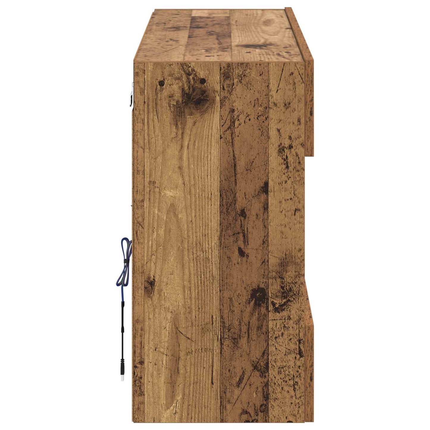 vidaXL TV-Wandschrank Altholz 98,5 x 30 x 60,5 cm Holzwerkstoff