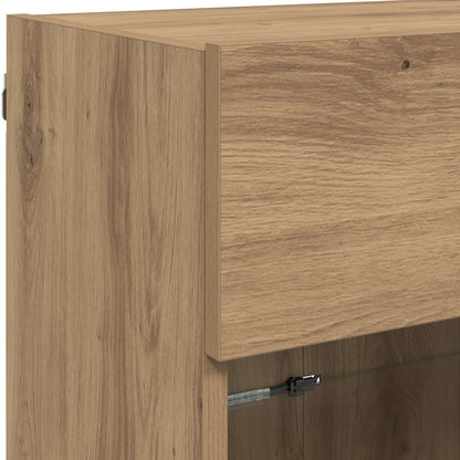 vidaXL TV-Wandschrank Artisan-Eiche 98,5 x 30 x 60,5 cm Holzwerkstoff