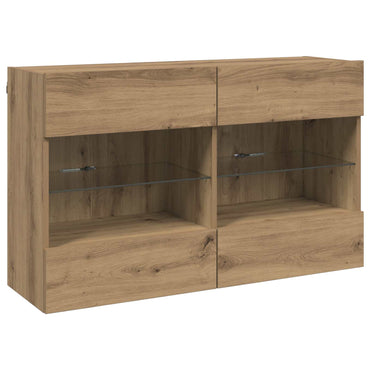 vidaXL TV-Wandschrank Artisan-Eiche 98,5 x 30 x 60,5 cm Holzwerkstoff
