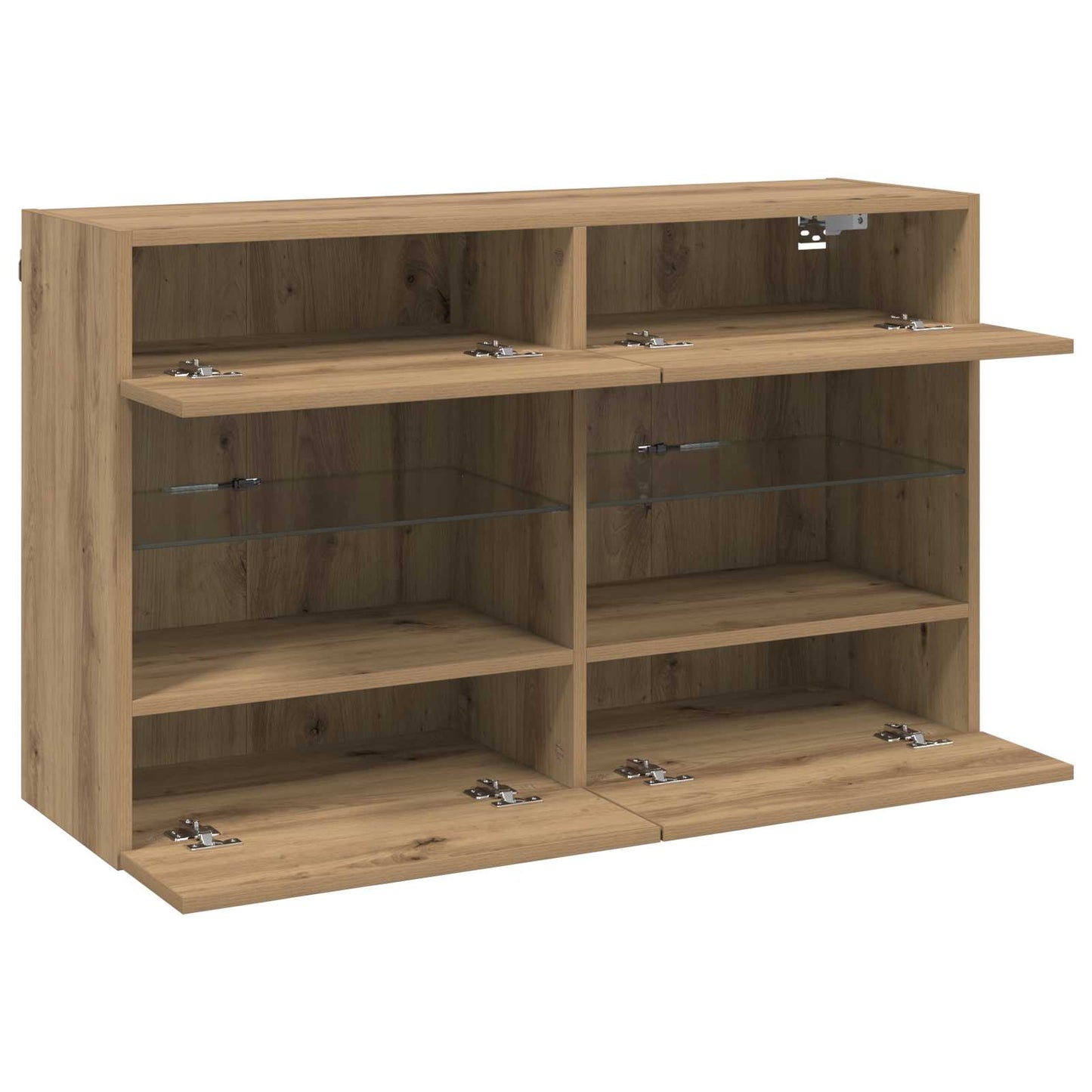 vidaXL TV-Wandschrank Artisan-Eiche 98,5 x 30 x 60,5 cm Holzwerkstoff