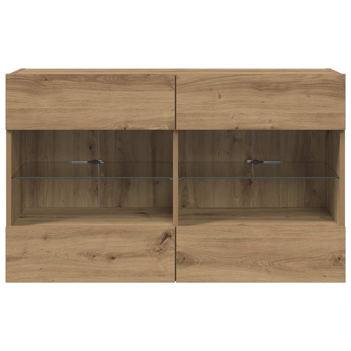 vidaXL TV-Wandschrank Artisan-Eiche 98,5 x 30 x 60,5 cm Holzwerkstoff