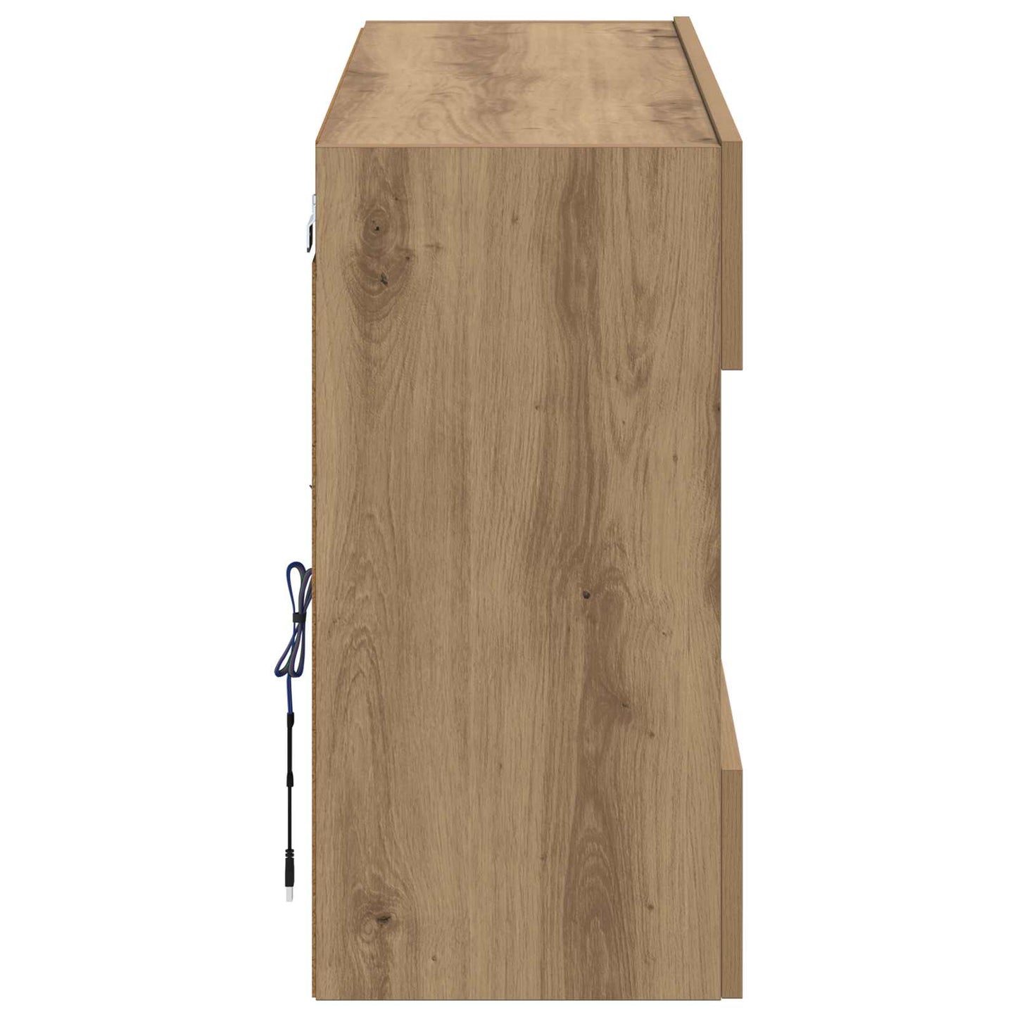 vidaXL TV-Wandschrank Artisan-Eiche 98,5 x 30 x 60,5 cm Holzwerkstoff