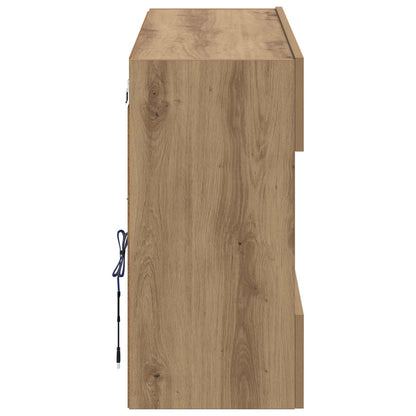 vidaXL TV-Wandschrank Artisan-Eiche 98,5 x 30 x 60,5 cm Holzwerkstoff