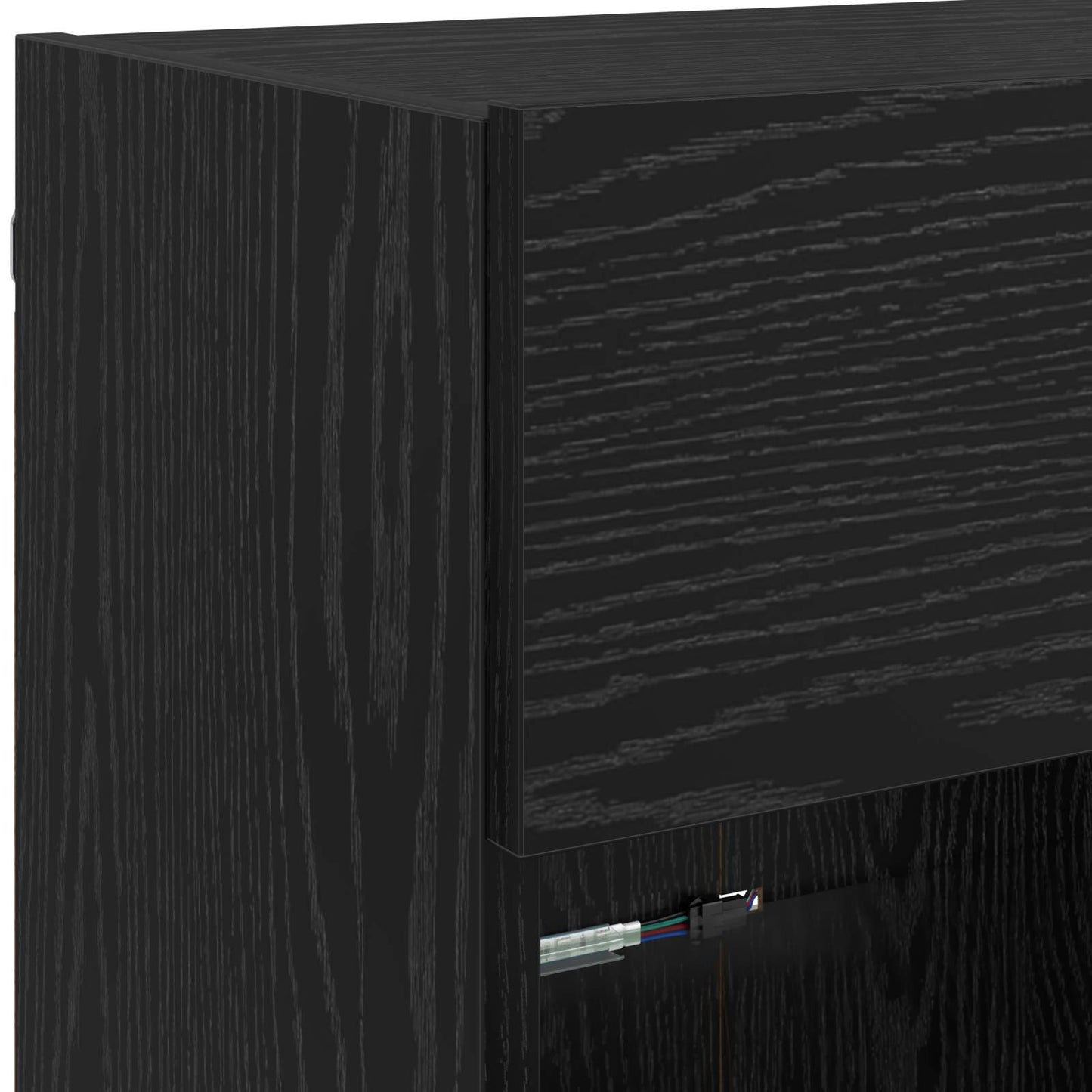 vidaXL TV-Wandschrank Schwarz Eichen-Optik 98,5 x 30 x 60,5 cm
