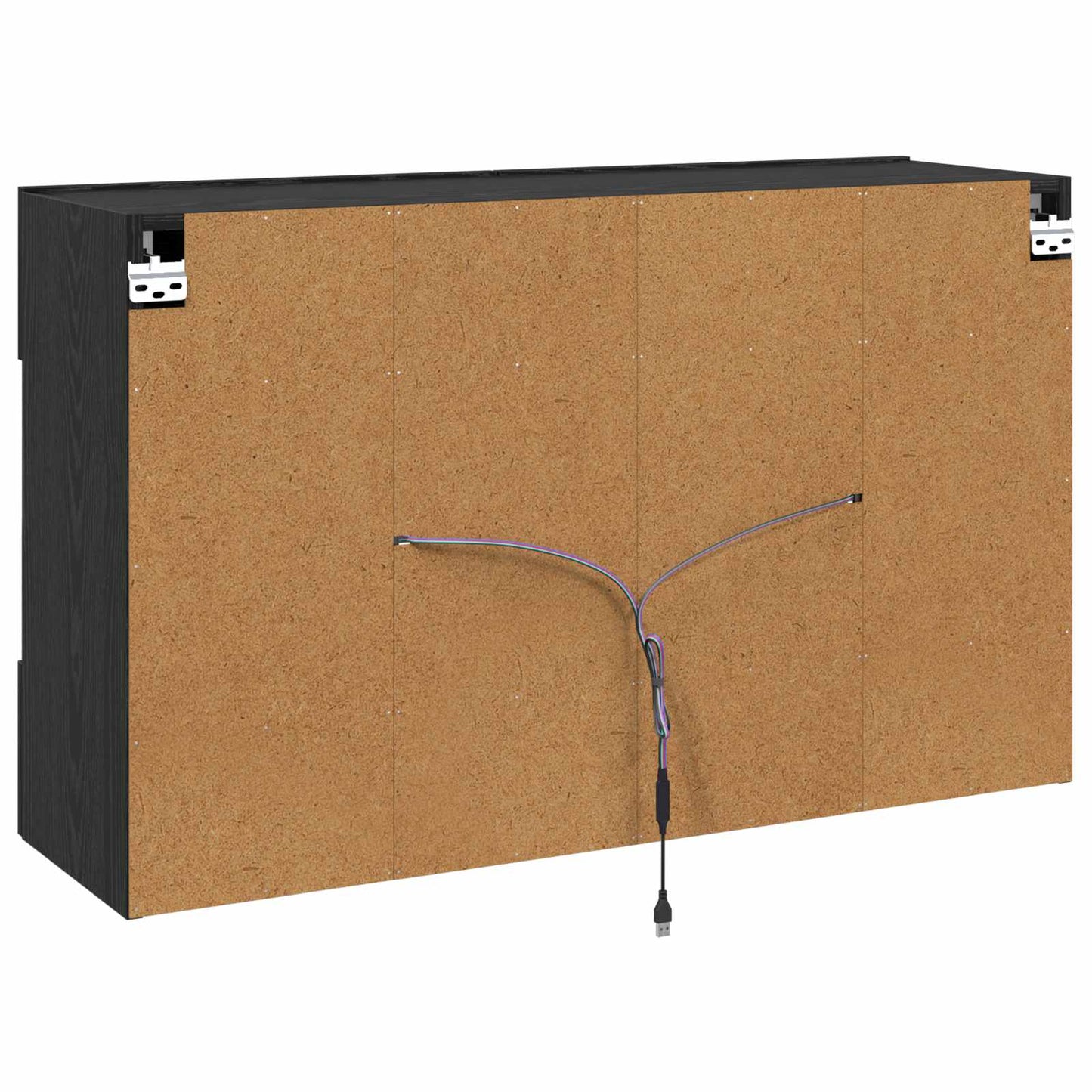 vidaXL TV-Wandschrank Schwarz Eichen-Optik 98,5 x 30 x 60,5 cm